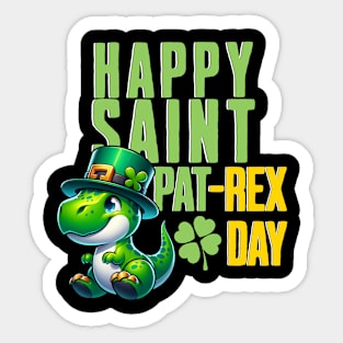 Happy Saint Pat-Rex Sticker